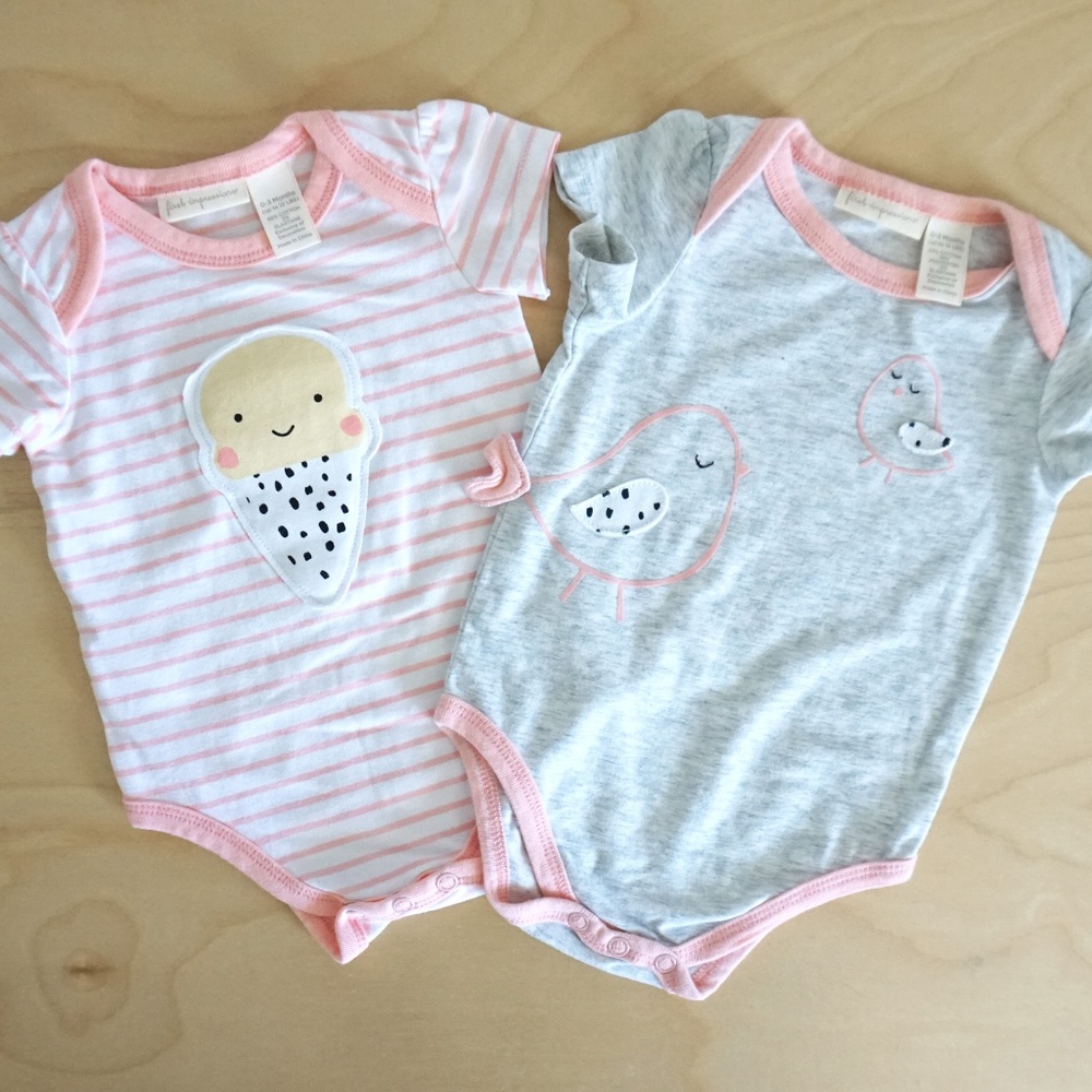 First Impressions Light Pink Onesies
